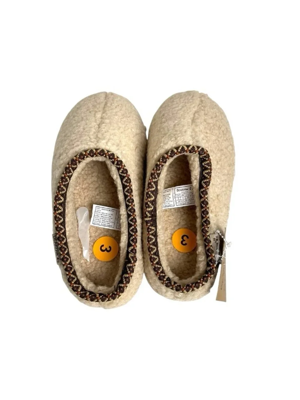 BEARPAW Slip-On Snuggle Youth Size 3